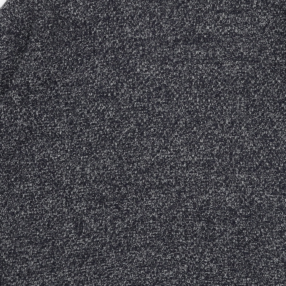 F&F Womens Blue V-Neck  Acrylic Cardigan Jumper Size 10