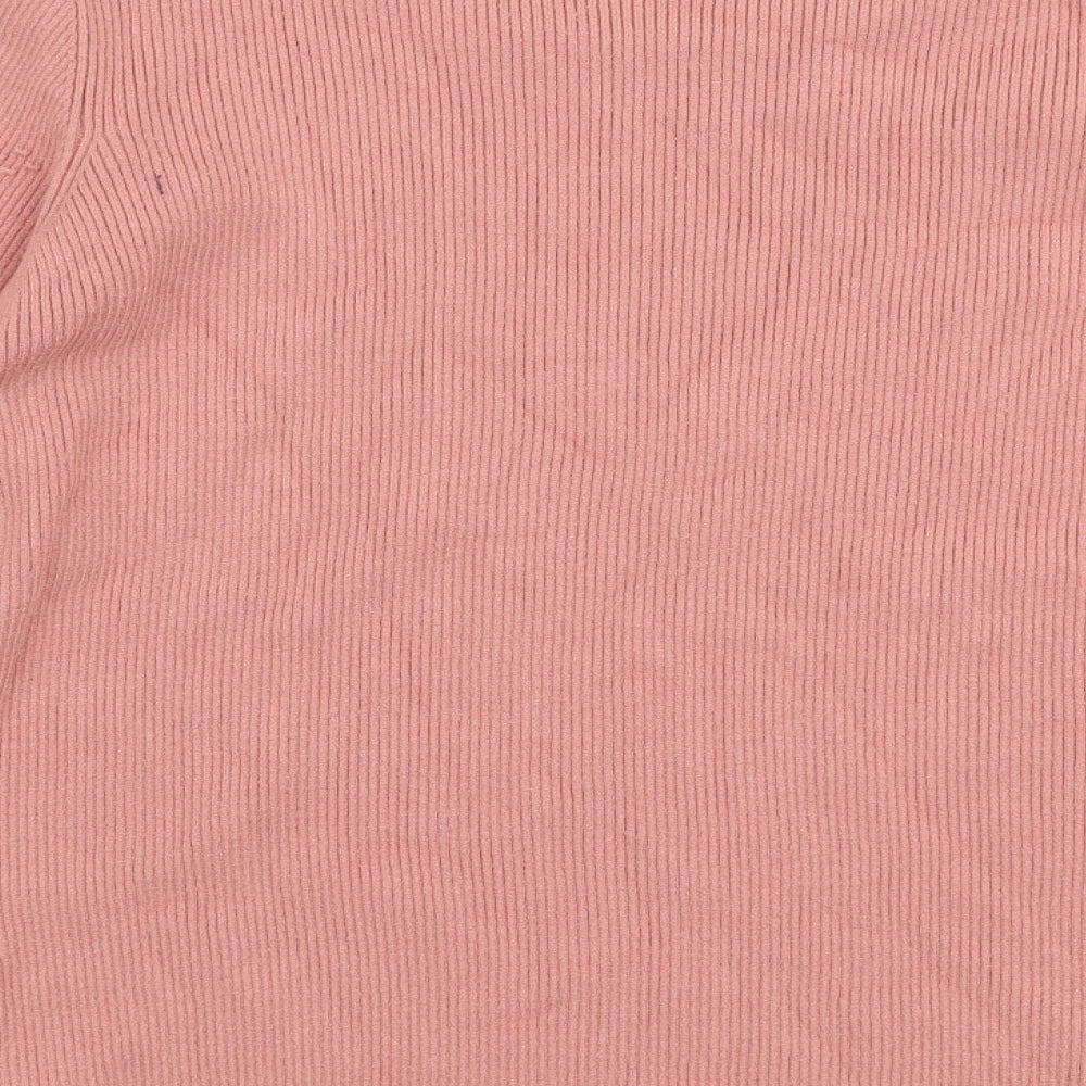 F&F Womens Pink Round Neck  Viscose Pullover Jumper Size 20