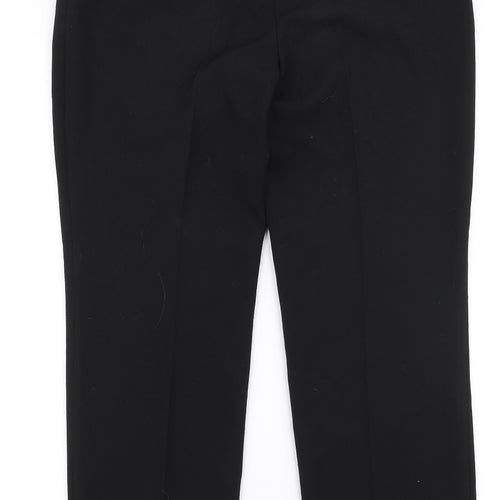 F&F Womens Black  Polyester Trousers  Size 12 L28 in Regular Zip