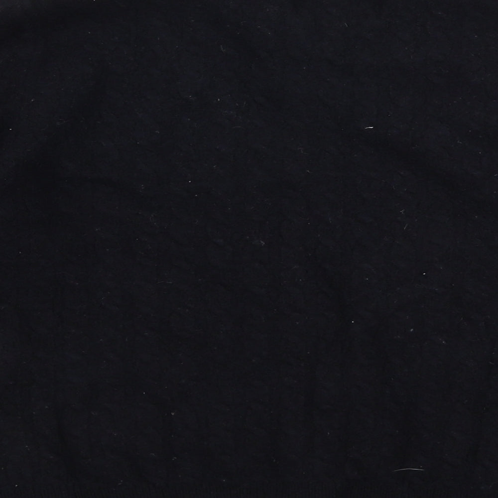 Jack Wills Womens Black Round Neck  Wool Pullover Jumper Size L