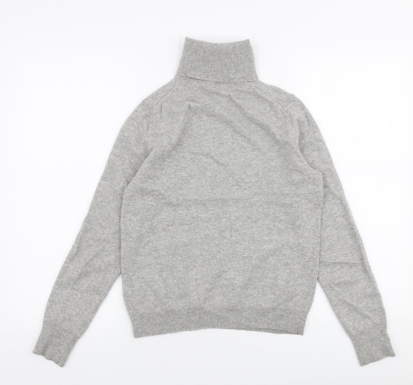 Uniqlo Womens Grey Roll Neck  Cashmere Pullover Jumper Size S