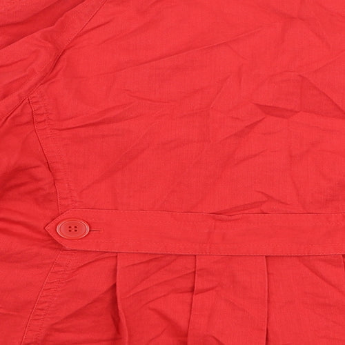Marks and Spencer Womens Red   Jacket  Size 16  Button
