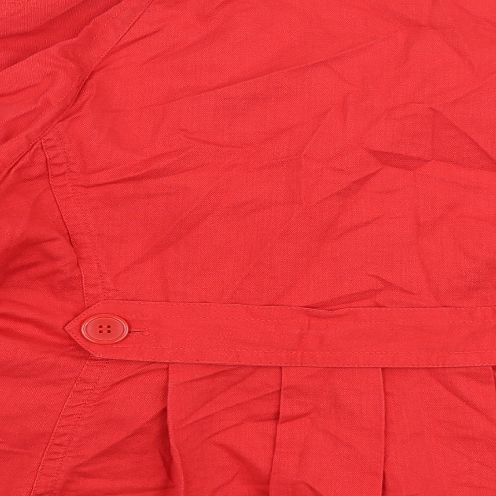 Marks and Spencer Womens Red   Jacket  Size 16  Button