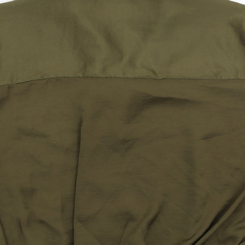 River Island Womens Green  Polyester Basic Blouse Size 6 Collared