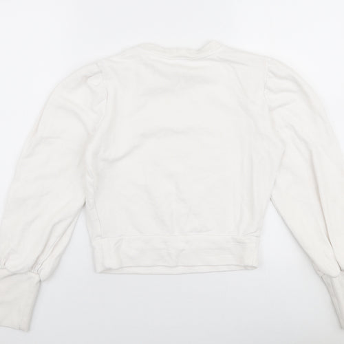 Miss Selfridge Womens White  100% Cotton Pullover Sweatshirt Size 6  Pullover - A la belle etoile