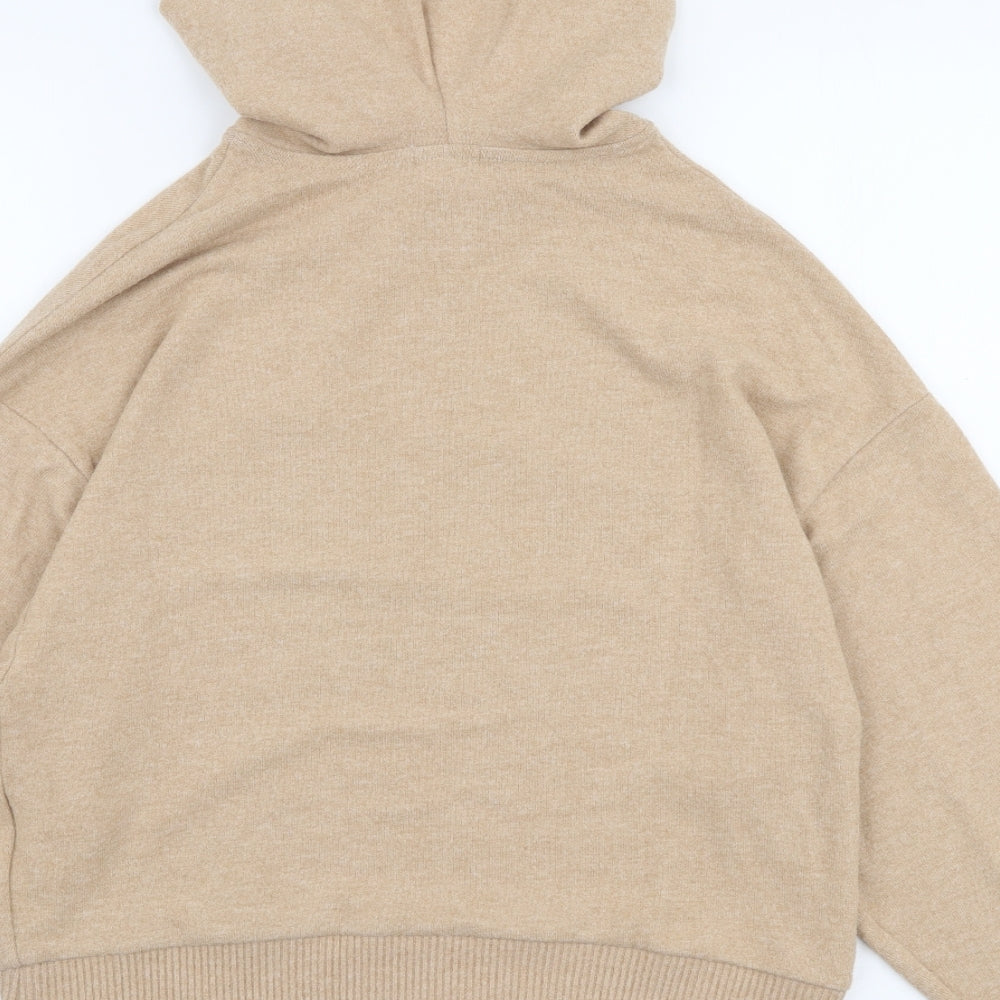 Stradivarius Womens Beige  Polyester Pullover Hoodie Size XS  Pullover