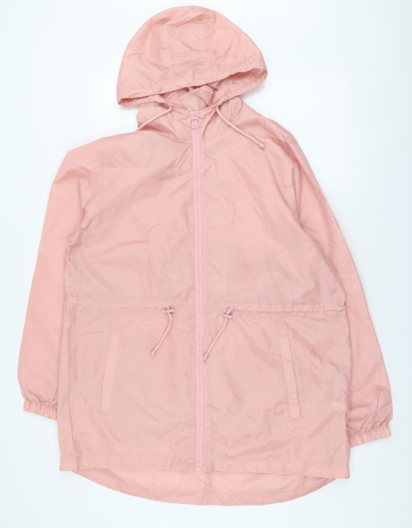 Primark Womens Pink   Rain Coat Coat Size M  Zip