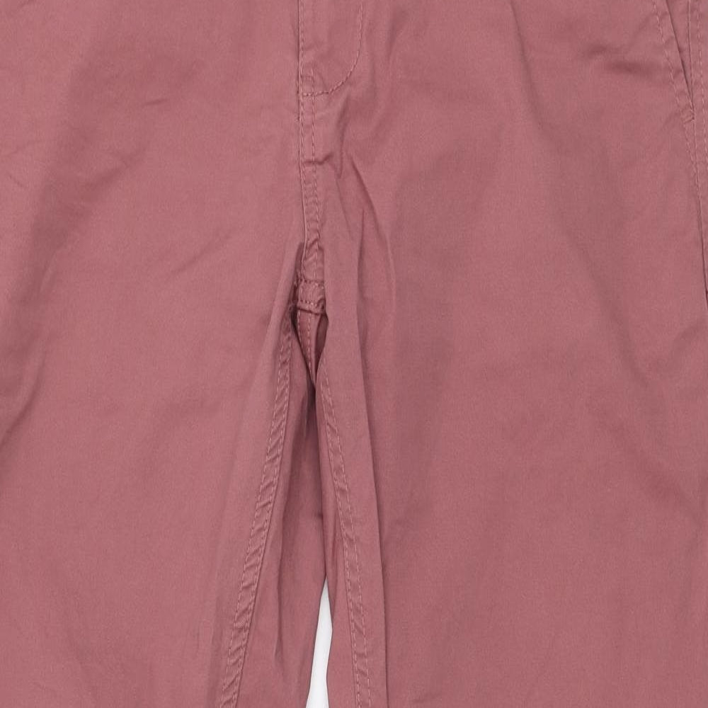 F&F Mens Pink  Polyester Chino Trousers Size 32 in L32 in Regular Zip