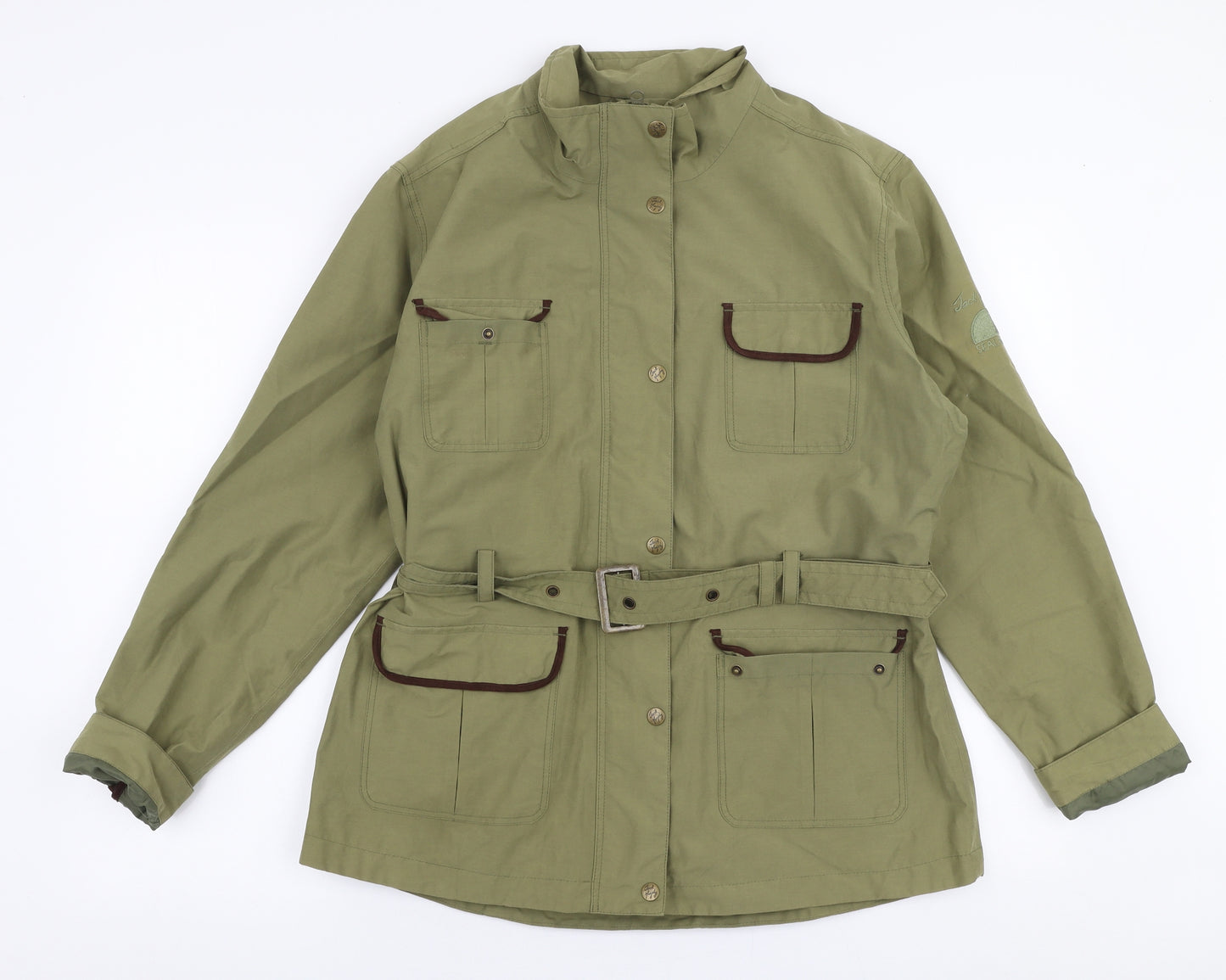 Jack Murphy Womens Green   Parka Coat Size 16  Zip