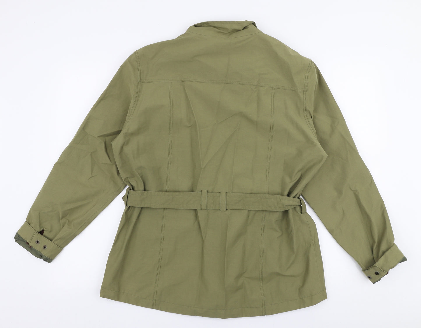 Jack Murphy Womens Green   Parka Coat Size 16  Zip