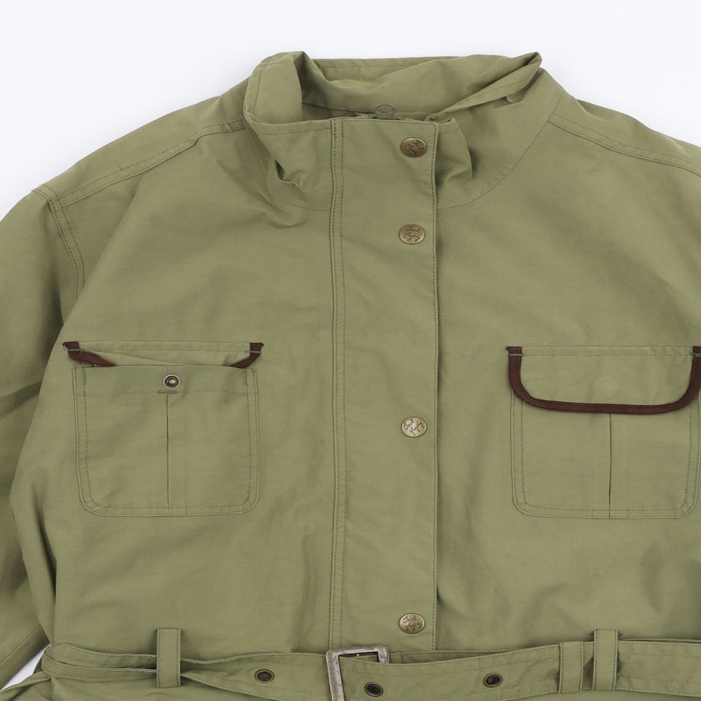Jack Murphy Womens Green   Parka Coat Size 16  Zip