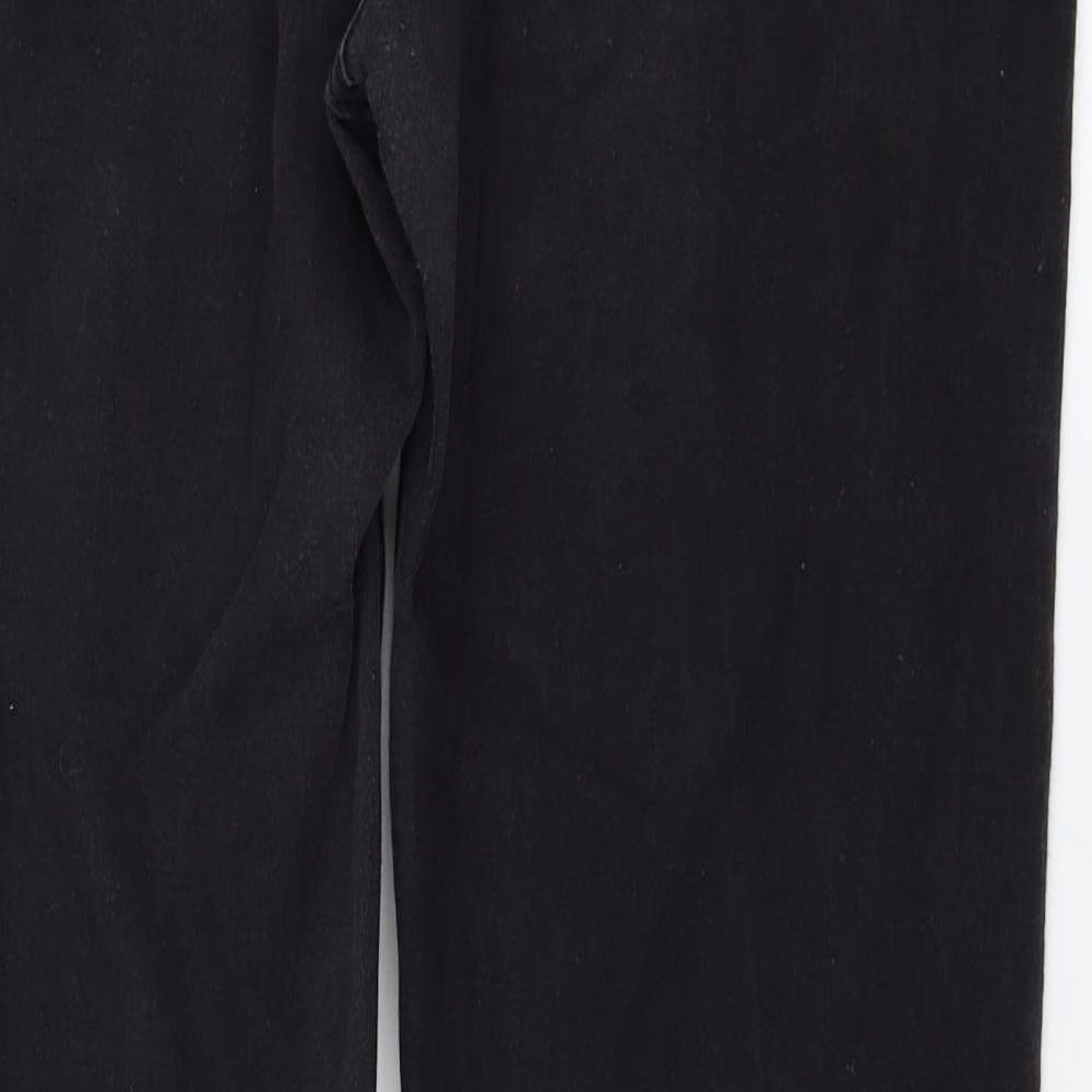 Primark Womens Black  Cotton Skinny Jeans Size 14 L30 in Regular Zip
