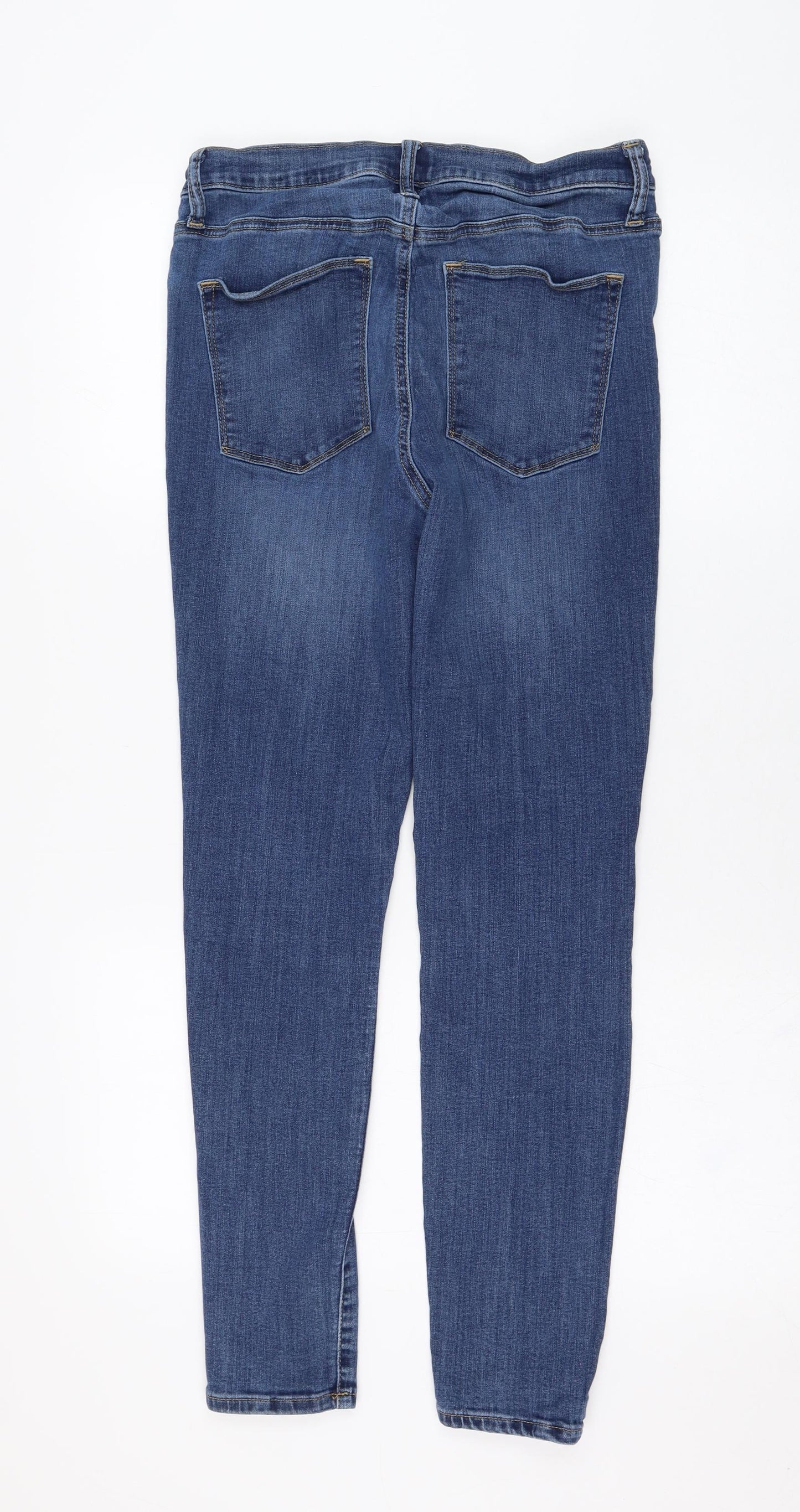 Gap Womens Blue  Cotton Skinny Jeans Size 29 in L26 in Regular Button