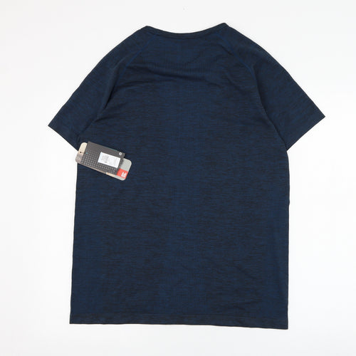Primark Mens Blue  Polyamide Basic T-Shirt Size L Round Neck Pullover