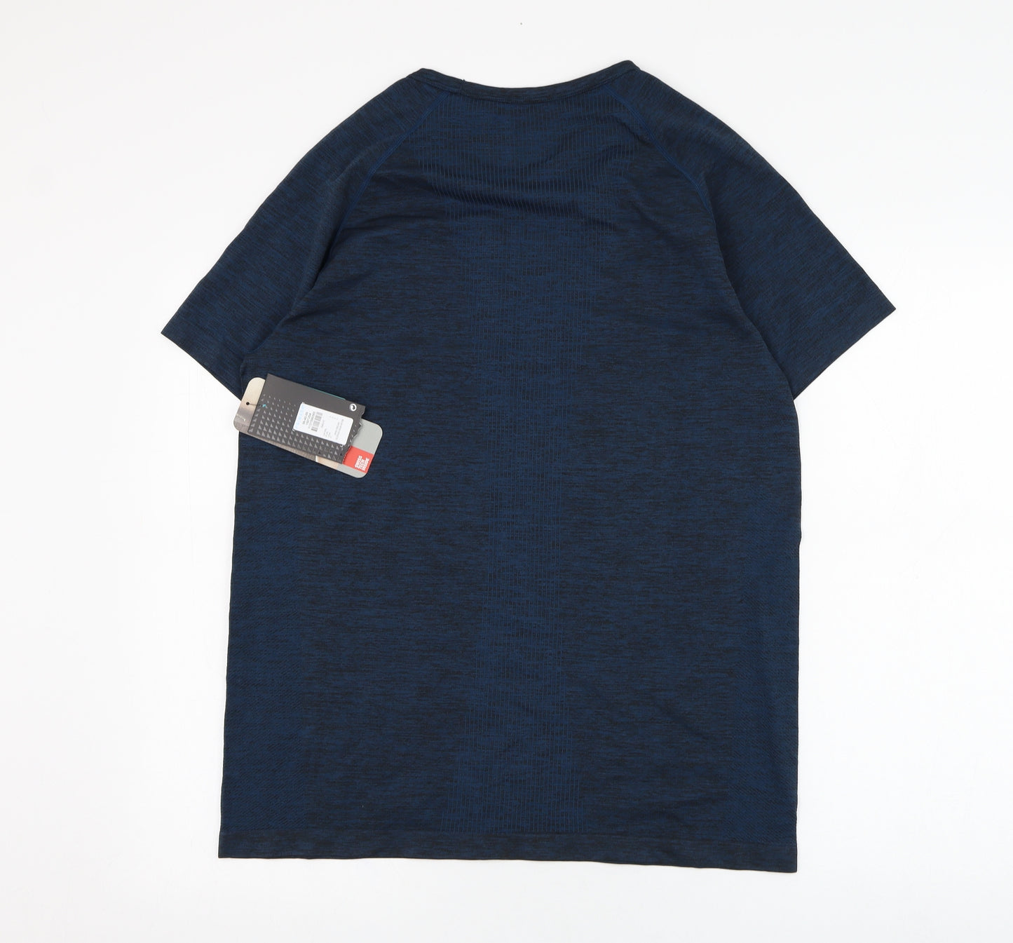 Primark Mens Blue  Polyamide Basic T-Shirt Size L Round Neck Pullover