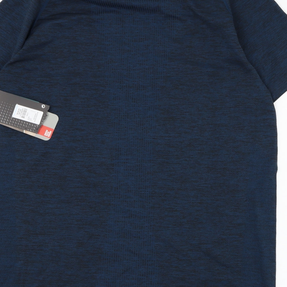 Primark Mens Blue  Polyamide Basic T-Shirt Size L Round Neck Pullover