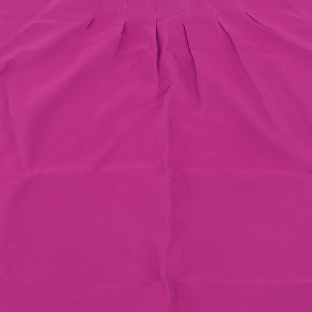 Preworn Womens Pink  Polyester Tunic T-Shirt Size 22 Round Neck