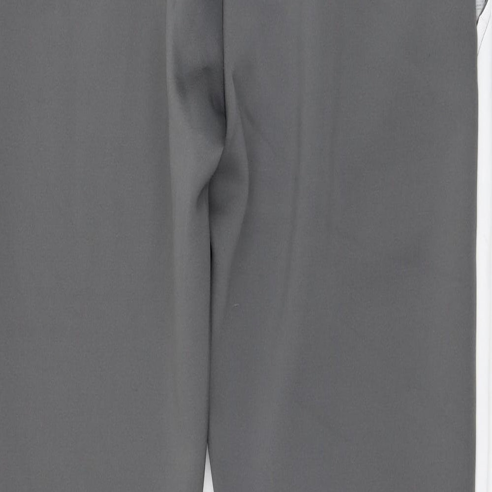 Status Mens Grey  Polyester Jogger Trousers Size L L31 in Regular
