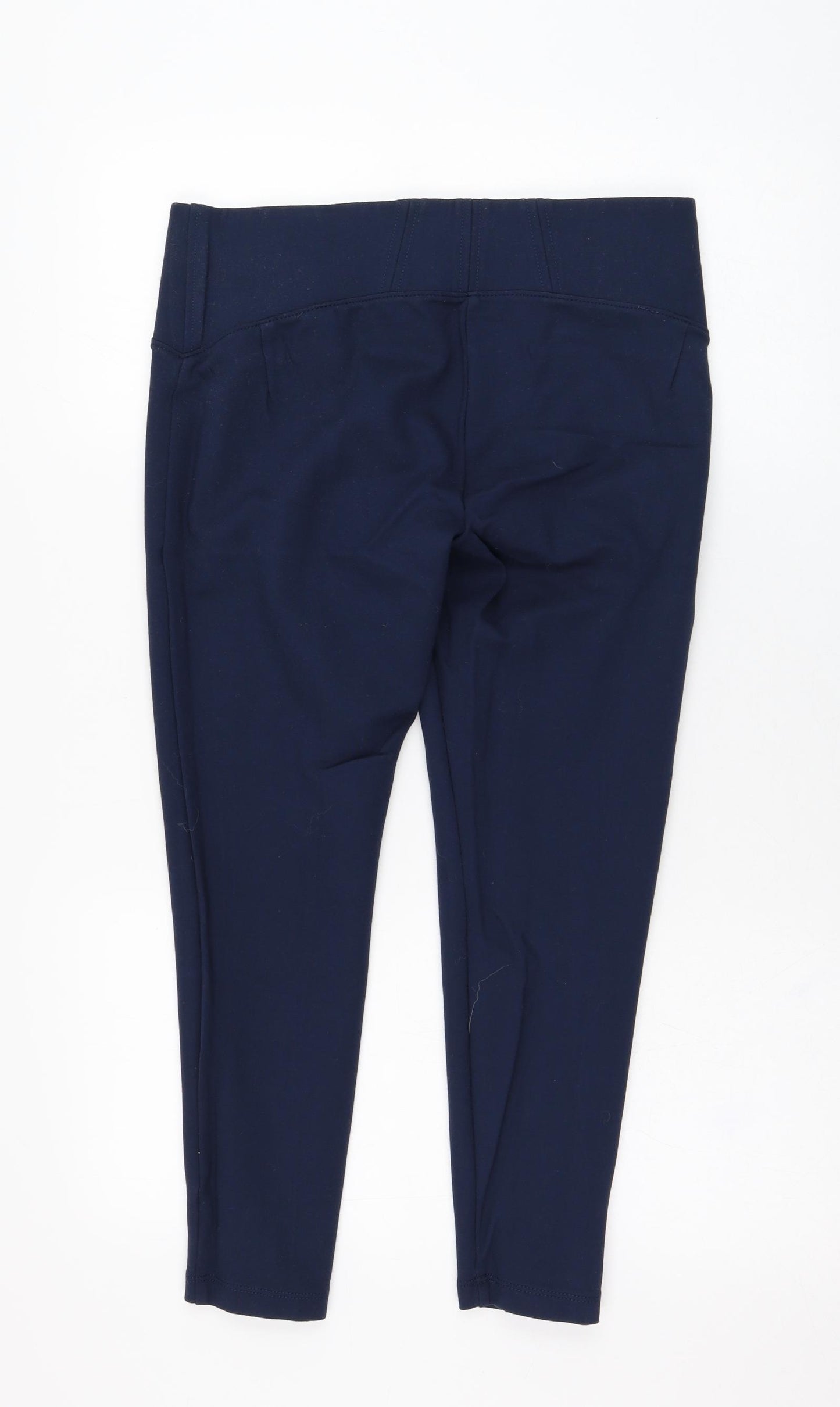 Marks and Spencer Womens Blue  Viscose Cropped Leggings Size 14 L24 in