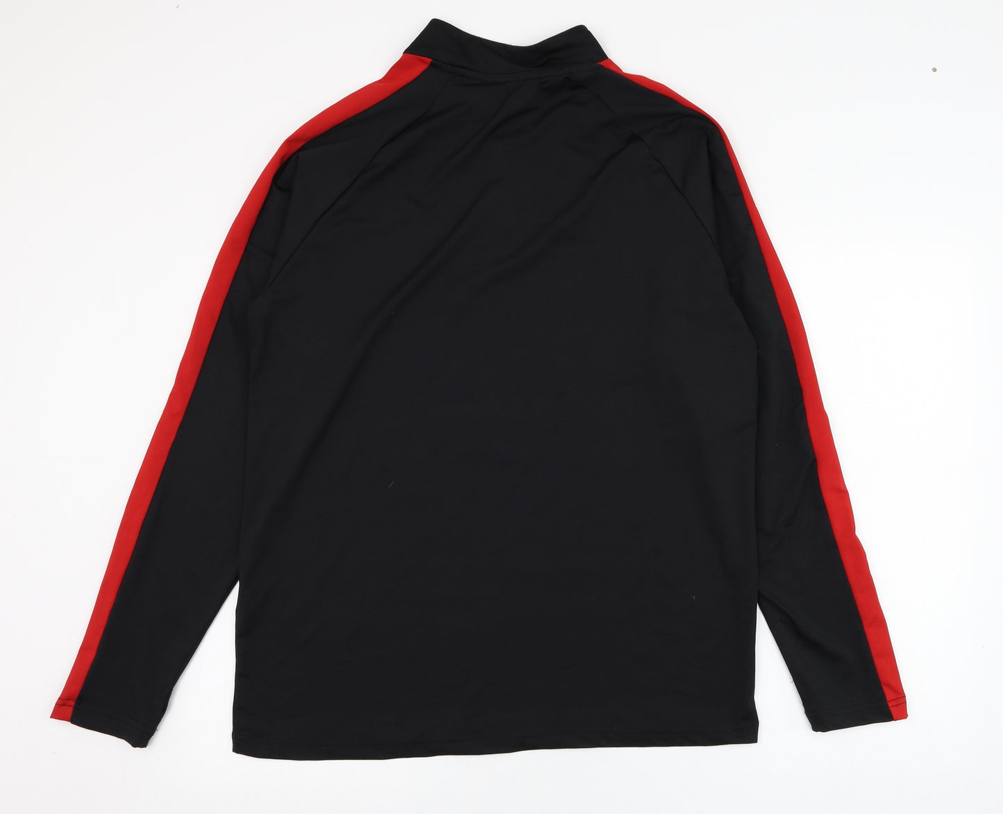 BoohooMAN Mens Black  Polyester Pullover Sweatshirt Size XL