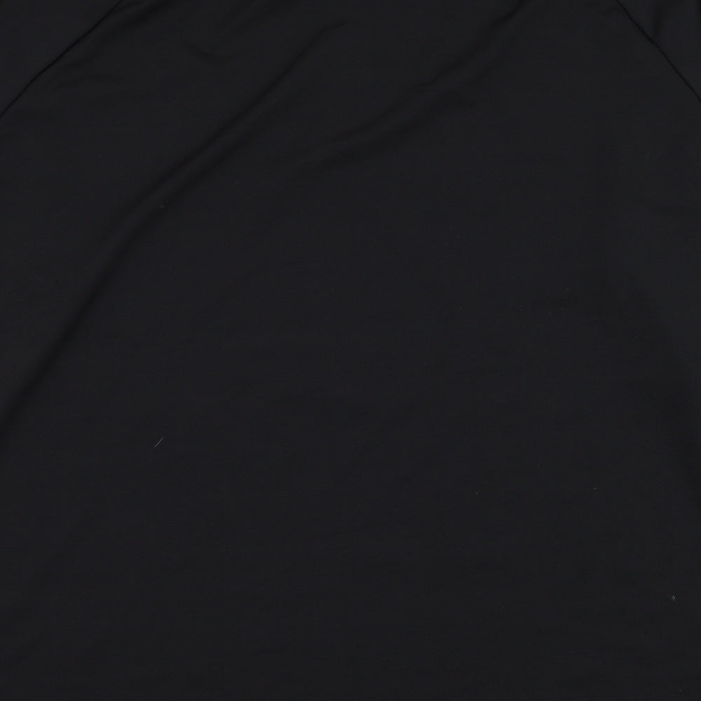 BoohooMAN Mens Black  Polyester Pullover Sweatshirt Size XL