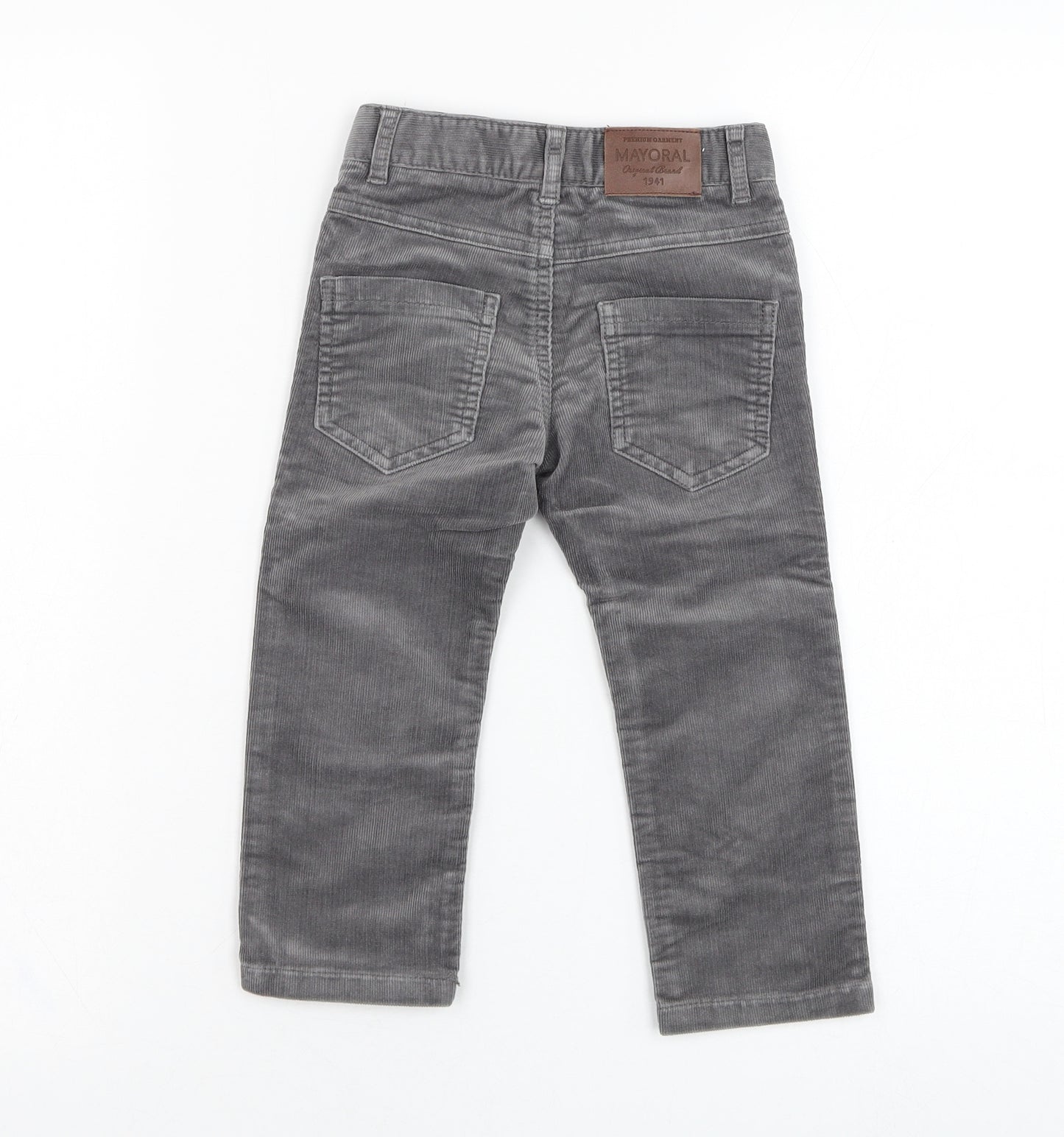 Mayoral Boys Grey  Cotton Carrot Trousers Size 2 Years  Regular Pullover