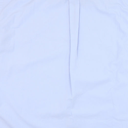 Dunnes Stores Mens Blue  Cotton  Dress Shirt Size 17.5 Collared Button