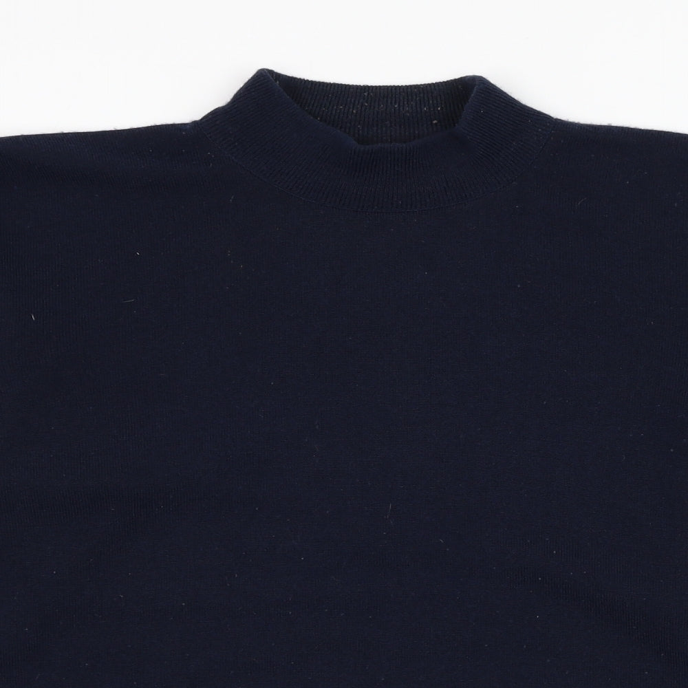 Dunnes Stores Womens Blue Round Neck  Acrylic Pullover Jumper Size 18