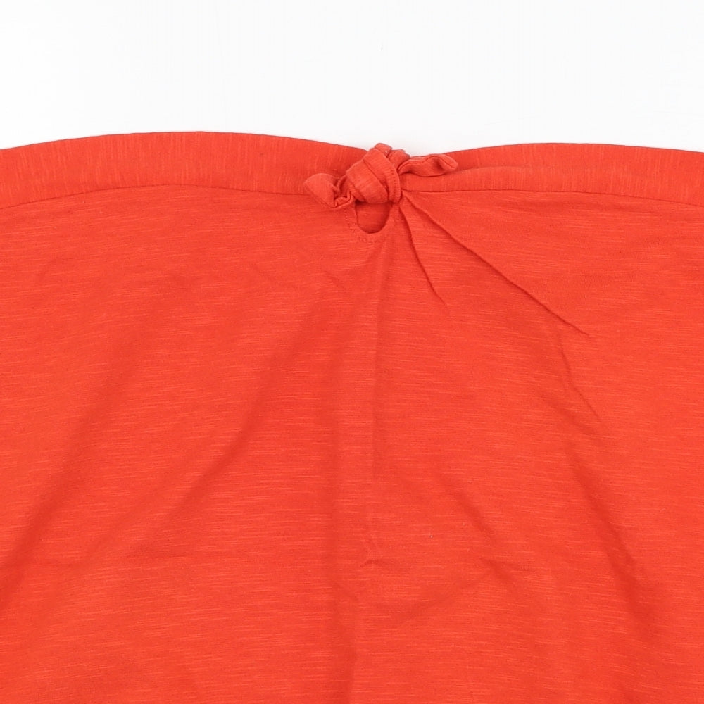 NEXT Womens Red  Cotton Basic Tank Size 16 Off the Shoulder