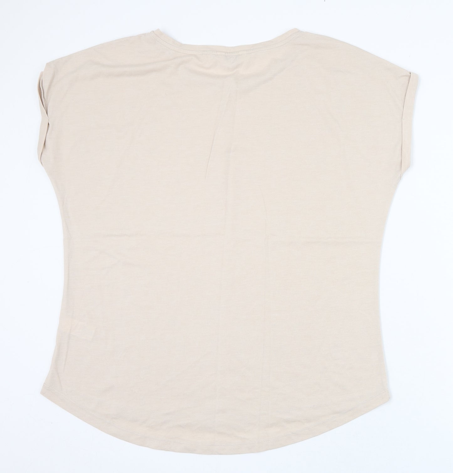 NEXT Womens Pink  Cotton Basic T-Shirt Size 16 Round Neck - Star