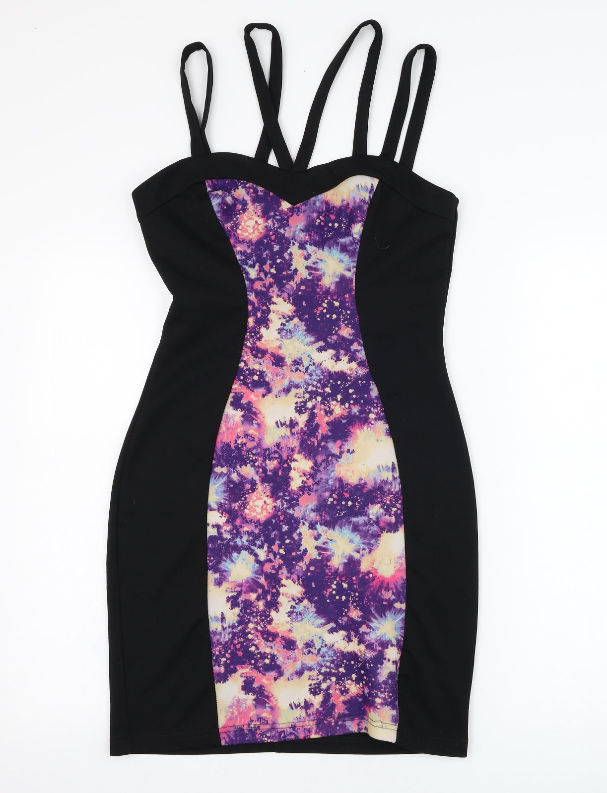 Internacionale Womens Black  Polyester Pencil Dress  Size 12  Sweetheart Pullover