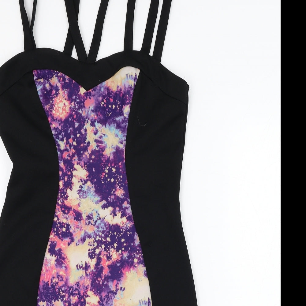 Internacionale Womens Black  Polyester Pencil Dress  Size 12  Sweetheart Pullover