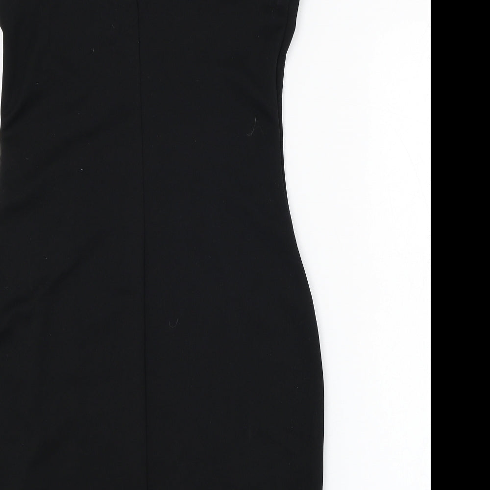 Internacionale Womens Black  Polyester Pencil Dress  Size 12  Sweetheart Pullover