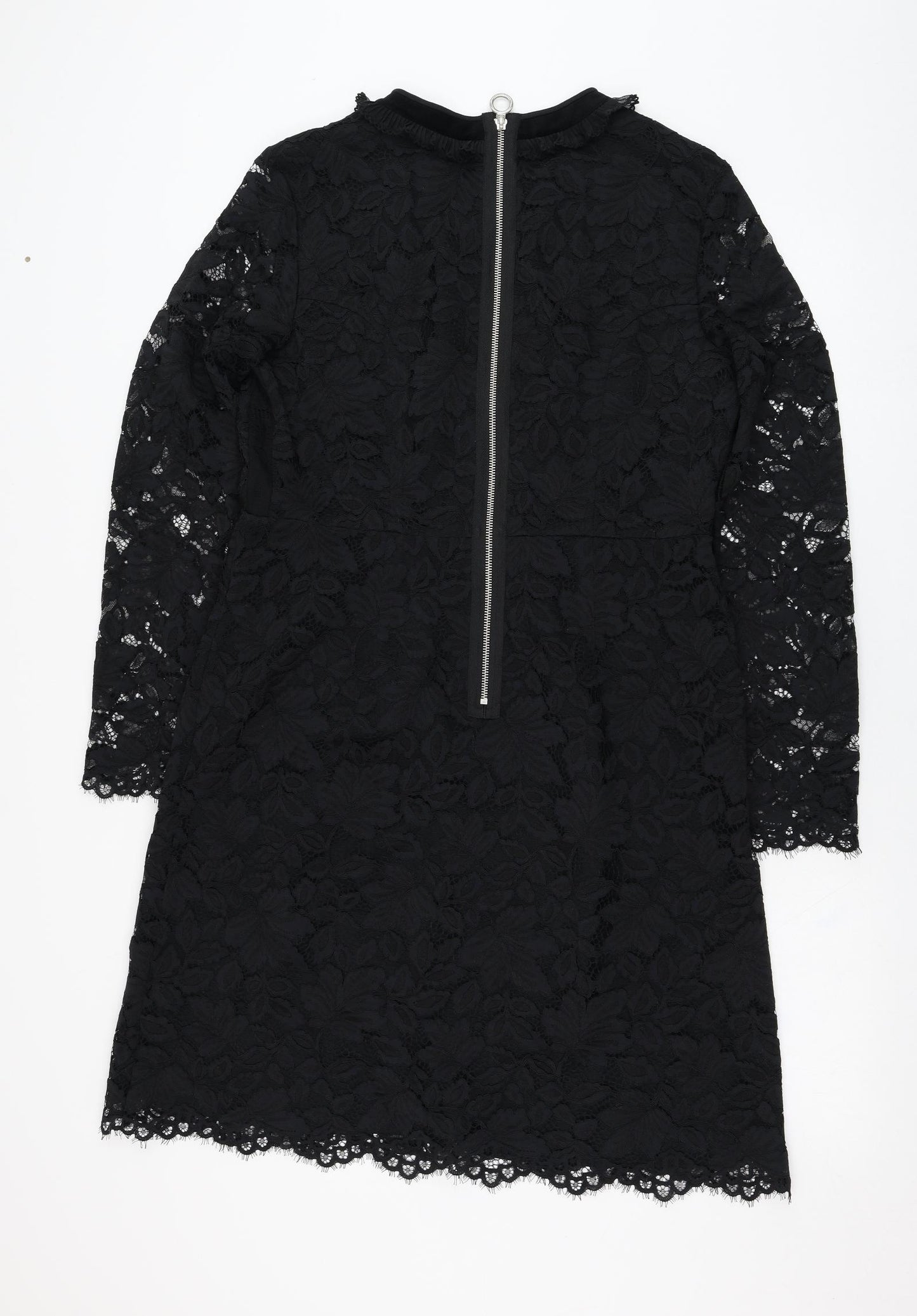 Marc by Marc Jacobs Womens Black  Nylon A-Line  Size 10  Round Neck Zip