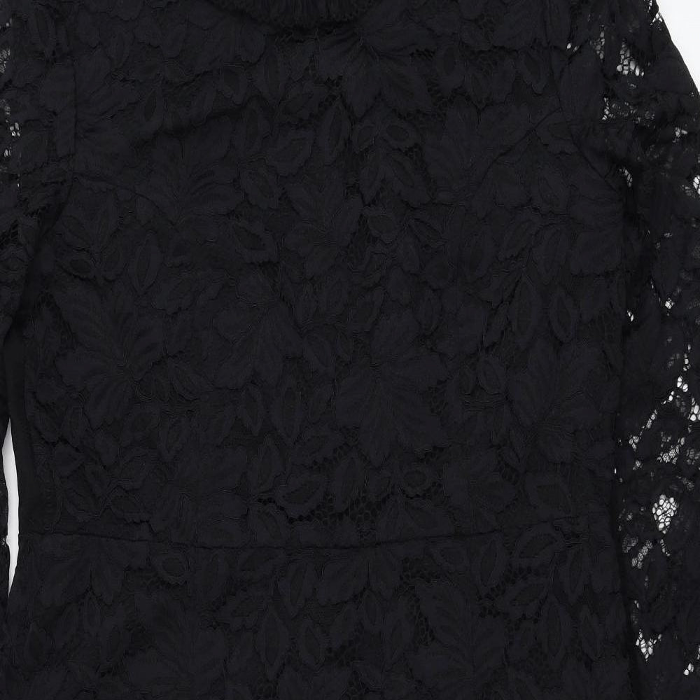 Marc by Marc Jacobs Womens Black  Nylon A-Line  Size 10  Round Neck Zip