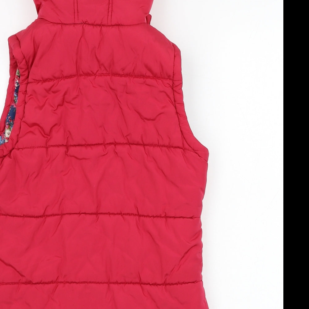 Monsoon Girls Pink   Gilet Jacket Size 10-11 Years  Zip