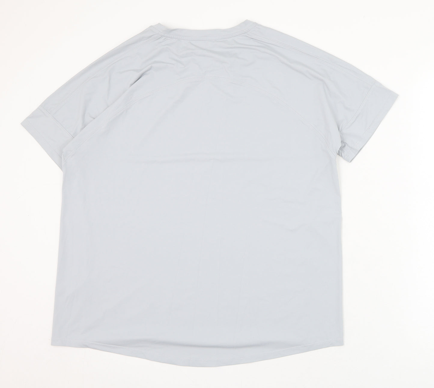 Dunnes Stores Womens Grey  Nylon Basic T-Shirt Size M Round Neck Pullover