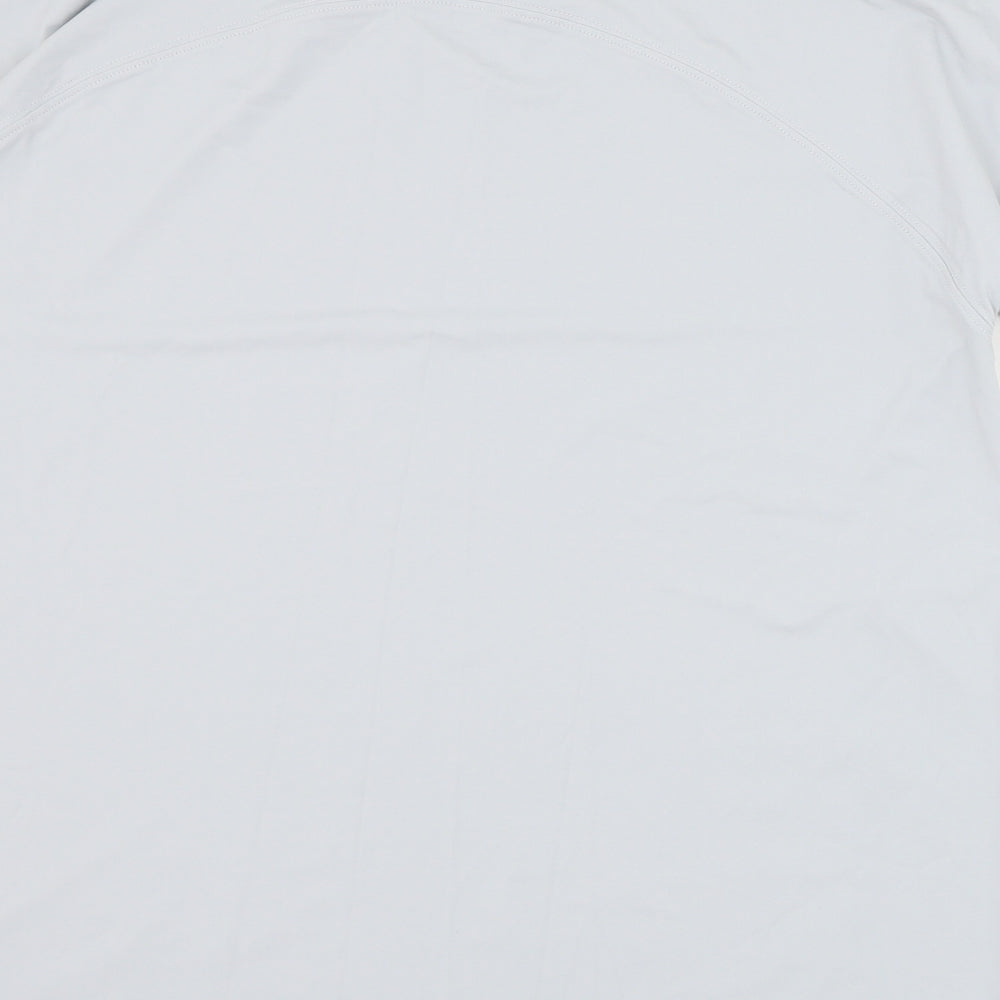 Dunnes Stores Womens Grey  Nylon Basic T-Shirt Size M Round Neck Pullover