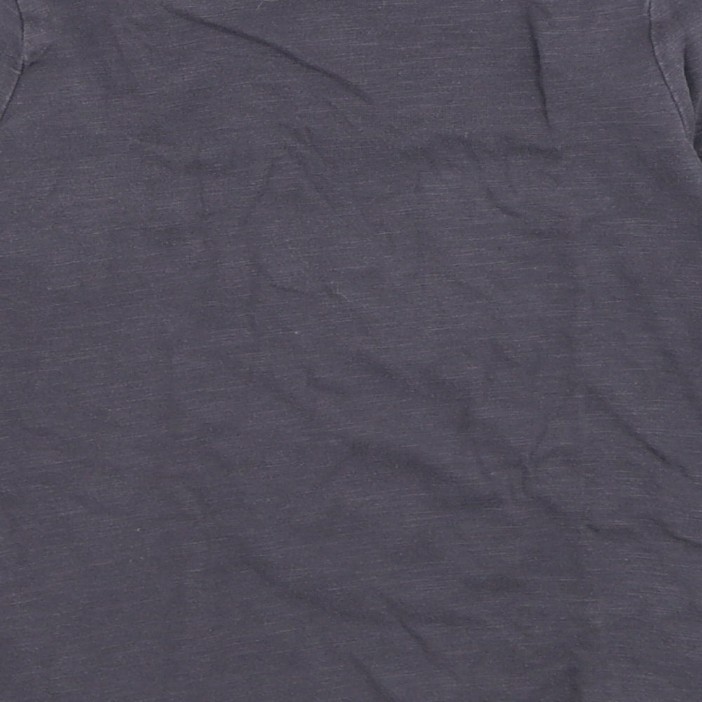 F&F Girls Grey  Cotton Basic T-Shirt Size 3-4 Years Round Neck Pullover - Bird