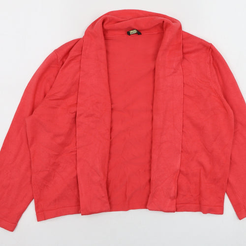 Precis Womens Pink Square Neck  Viscose Cardigan Jumper Size M
