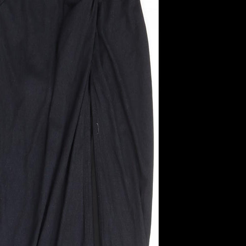 Hot Miami Styles Womens Black  Polyester Tulip Skirt Size S   Zip