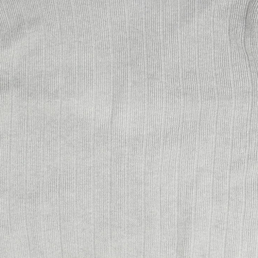 Damart Womens Grey V-Neck  Acrylic Cardigan Jumper Size L