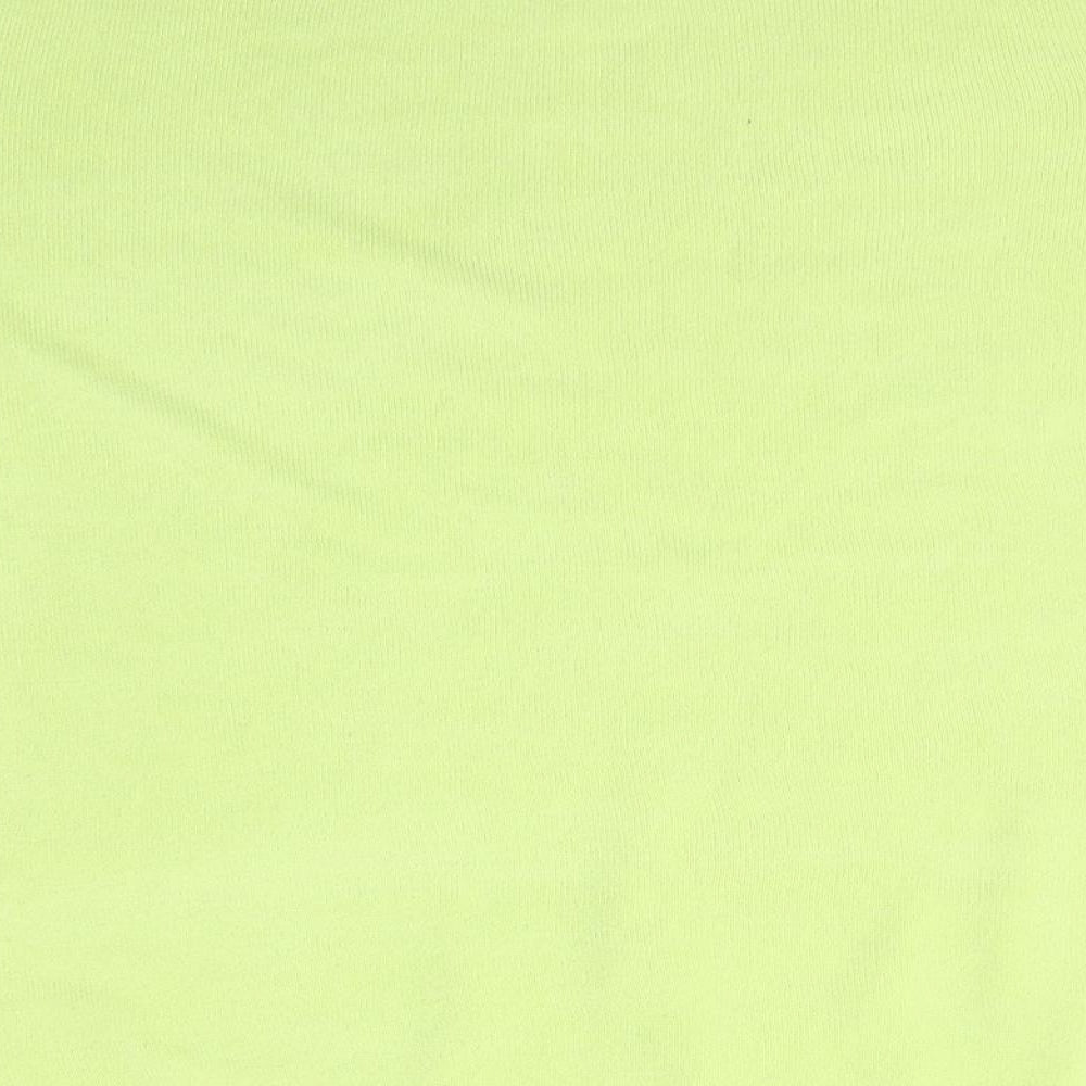 Pure & Natural Womens Green Scoop Neck  Acrylic Pullover Jumper Size M