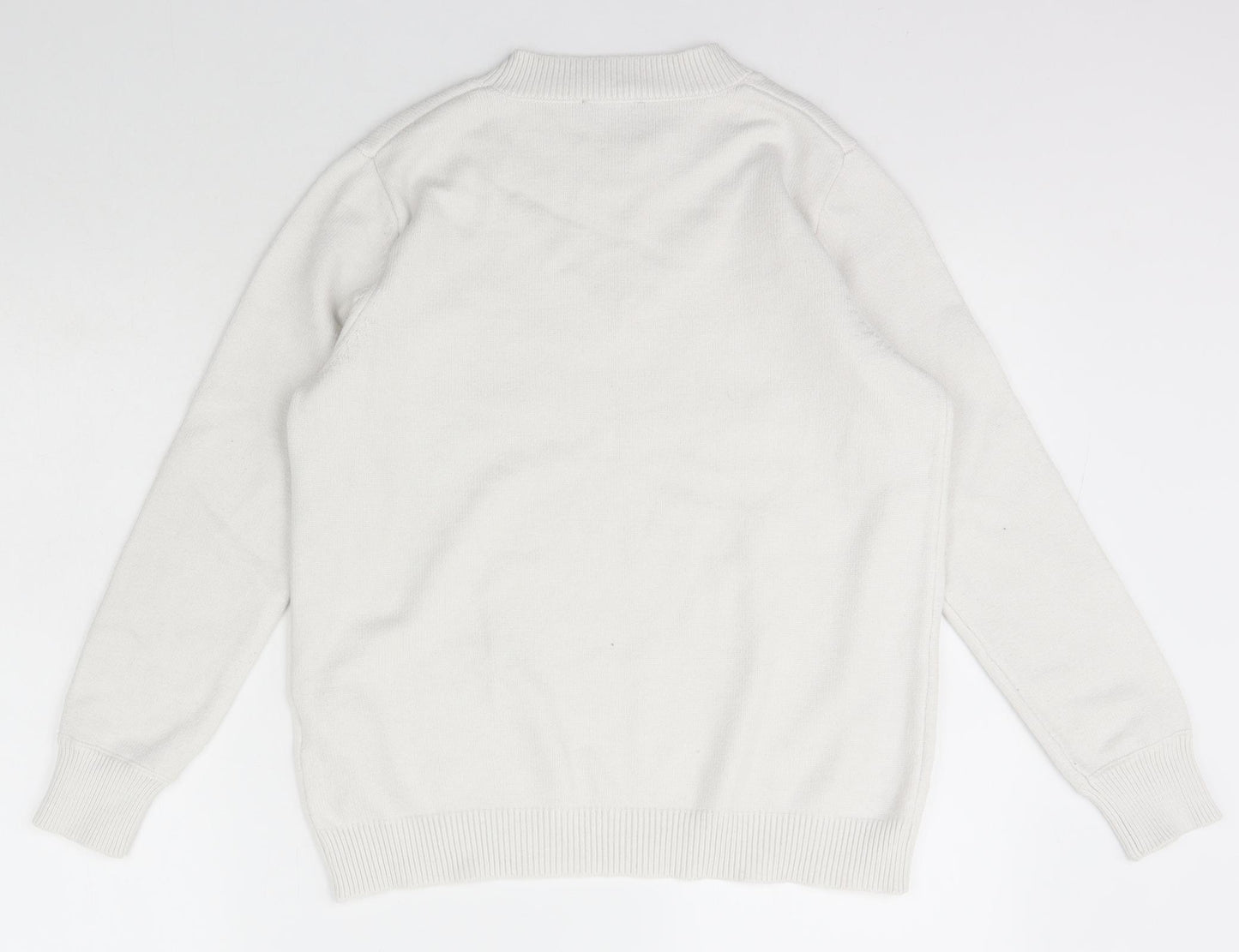 Klass Womens Ivory Mock Neck  Viscose Pullover Jumper Size M