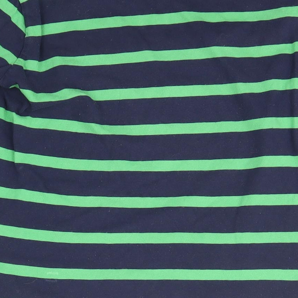 Polo Ralph Lauren Boys Blue Crew Neck Striped Cotton Pullover Jumper Size 7 Years  Pullover