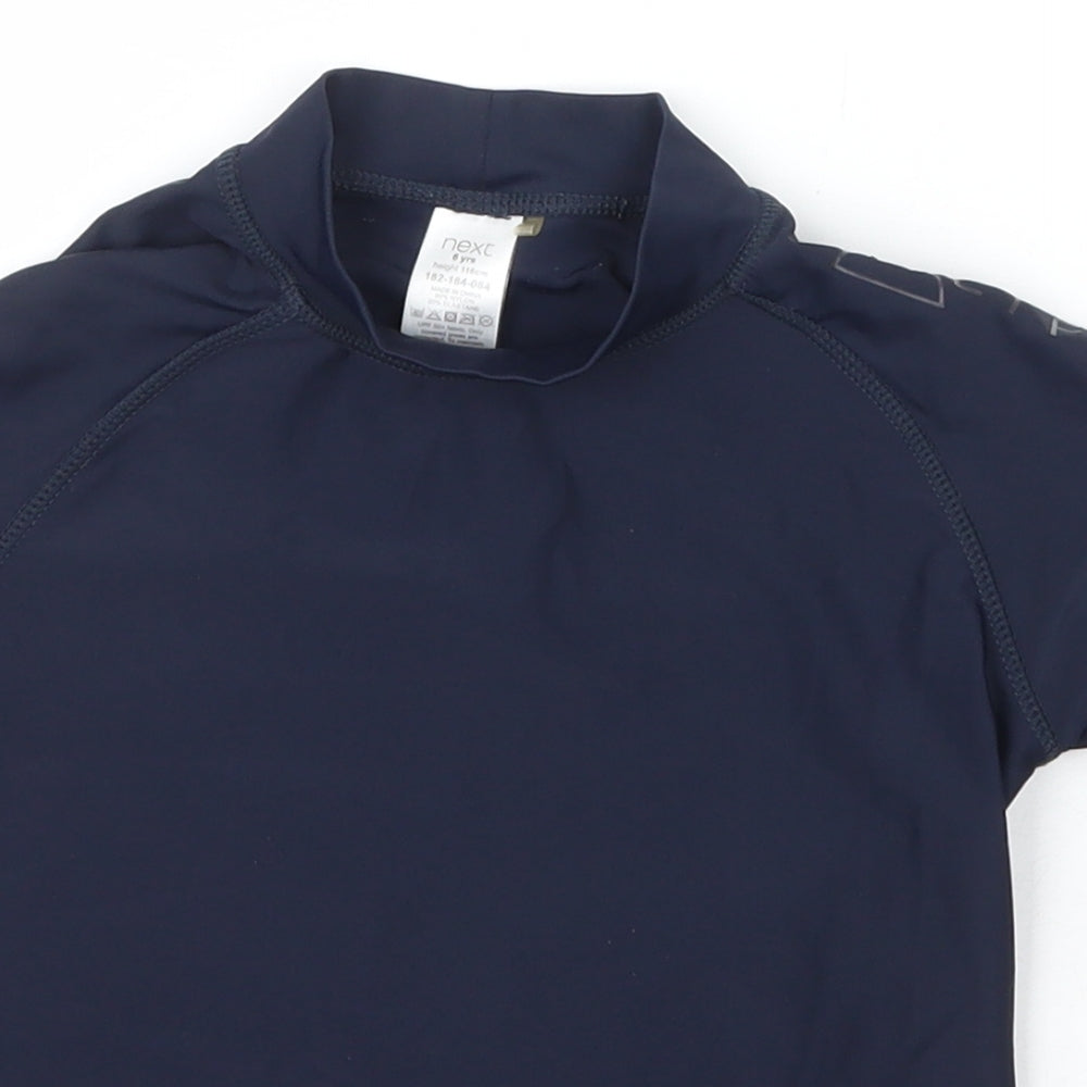NEXT Boys Blue  Nylon Basic Tank Size 6 Years High Neck Pullover