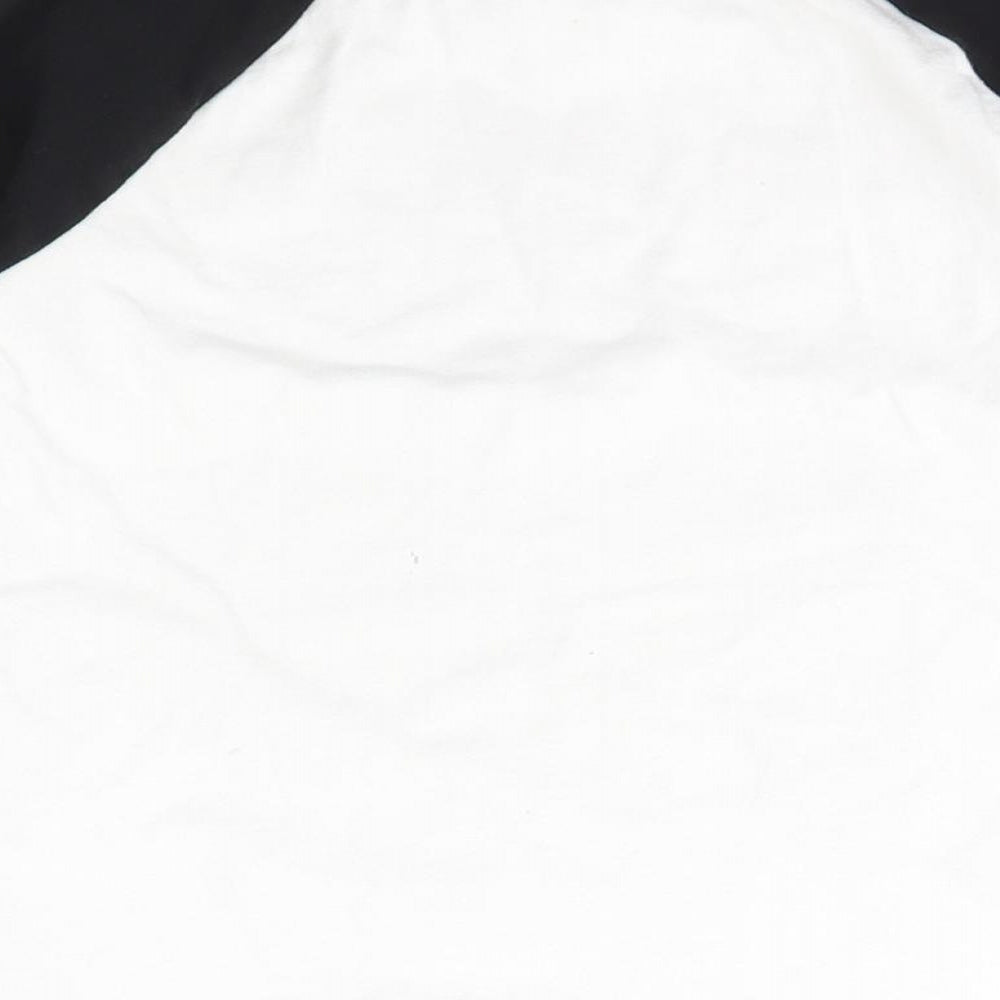 NEXT Boys White  Cotton Basic T-Shirt Size 7 Years Crew Neck Pullover - gamer