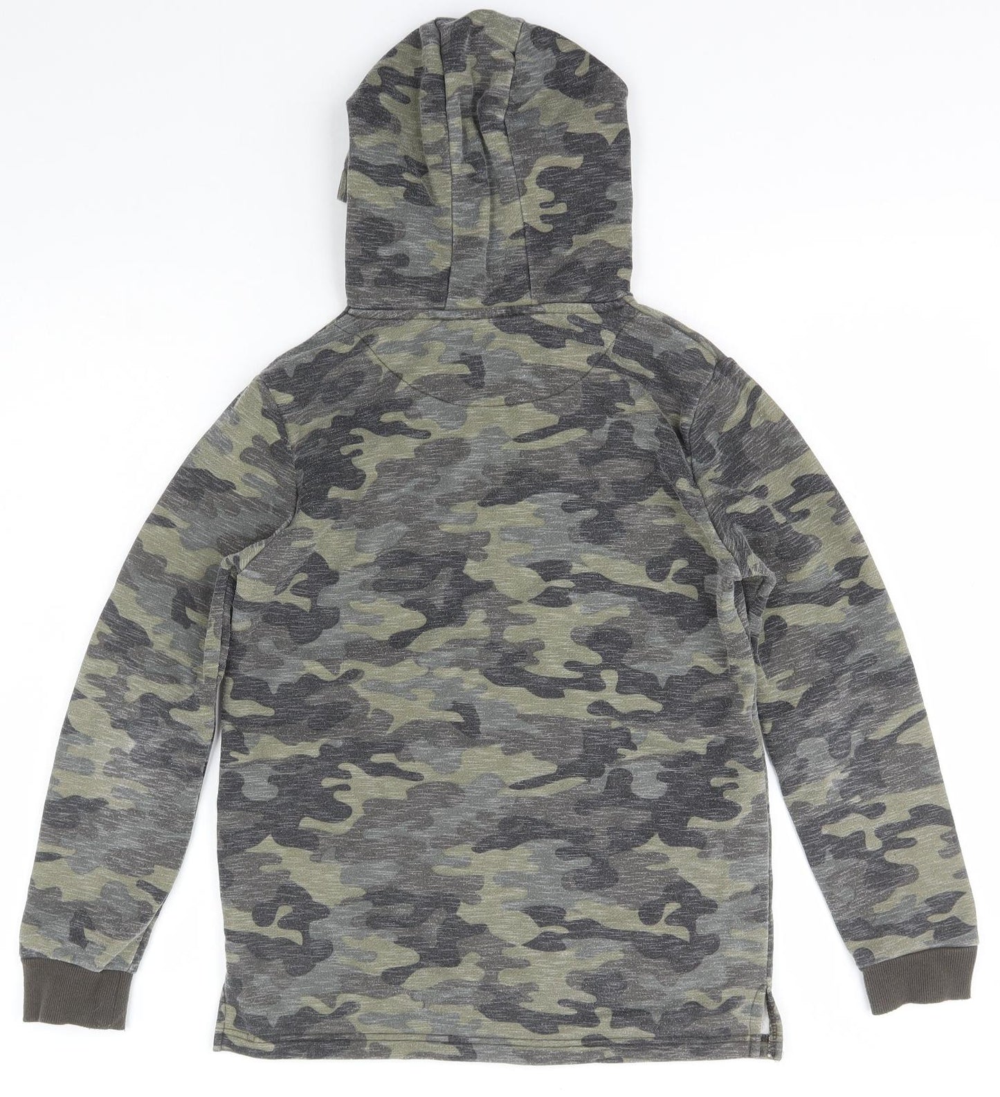 Primark Boys Multicoloured Camouflage Polyester Pullover Hoodie Size 12-13 Years  Pullover