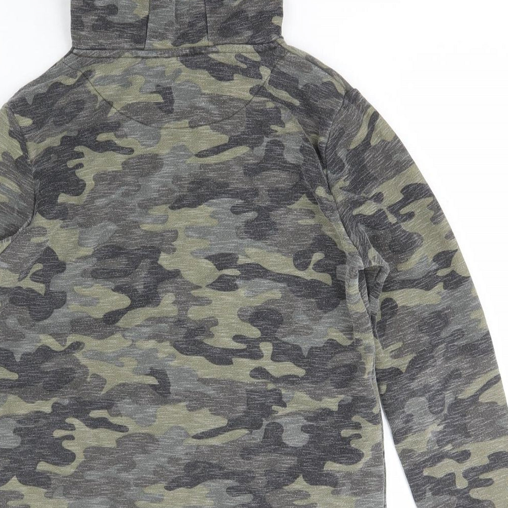 Primark Boys Multicoloured Camouflage Polyester Pullover Hoodie Size 12-13 Years  Pullover
