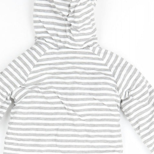 Nutmeg Baby Grey Striped  Jacket Coat Size 9-12 Months   Zip